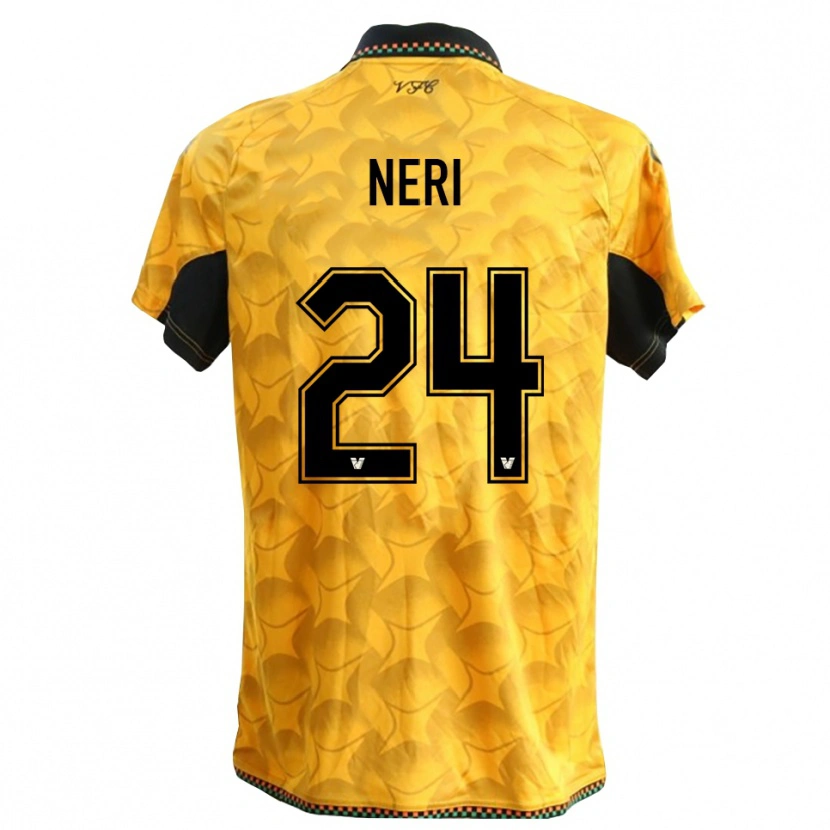 Danxen Uomo Filippo Neri #24 Maglia Gara Portiere Giallo Nero 2025/26 Maglietta