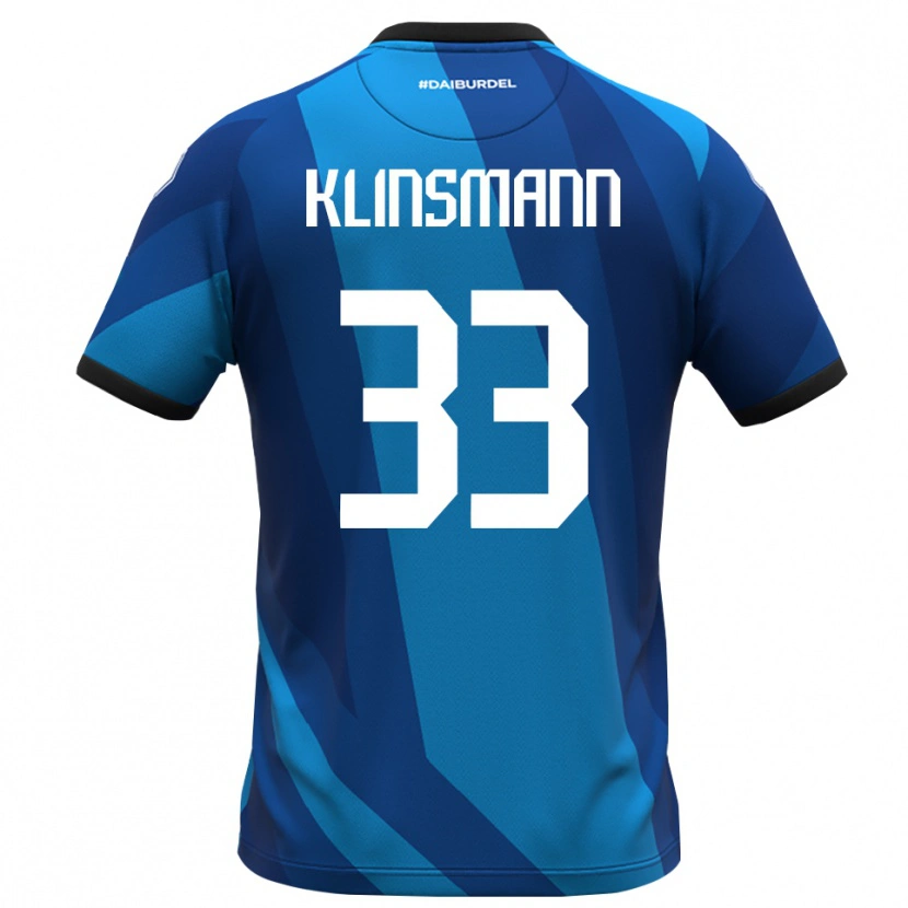 Danxen Uomo Jonathan Klinsmann #33 Maglia Gara Portiere Blu Royal Arancione 2025/26 Maglietta
