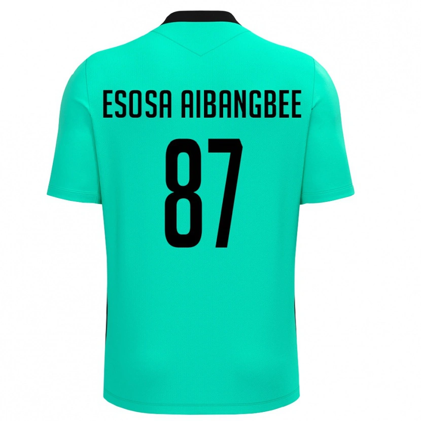 Danxen Uomo Simon Esosa Aibangbee #87 Maglia Gara Portiere Turchese Nero 2025/26 Maglietta