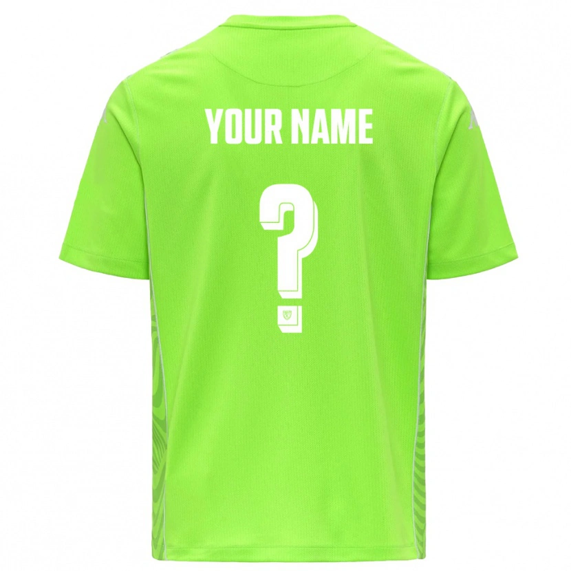 Danxen Uomo Spezia Calcio Maglia Gara Portiere Verde Prato Bianco 2025/26 Maglietta