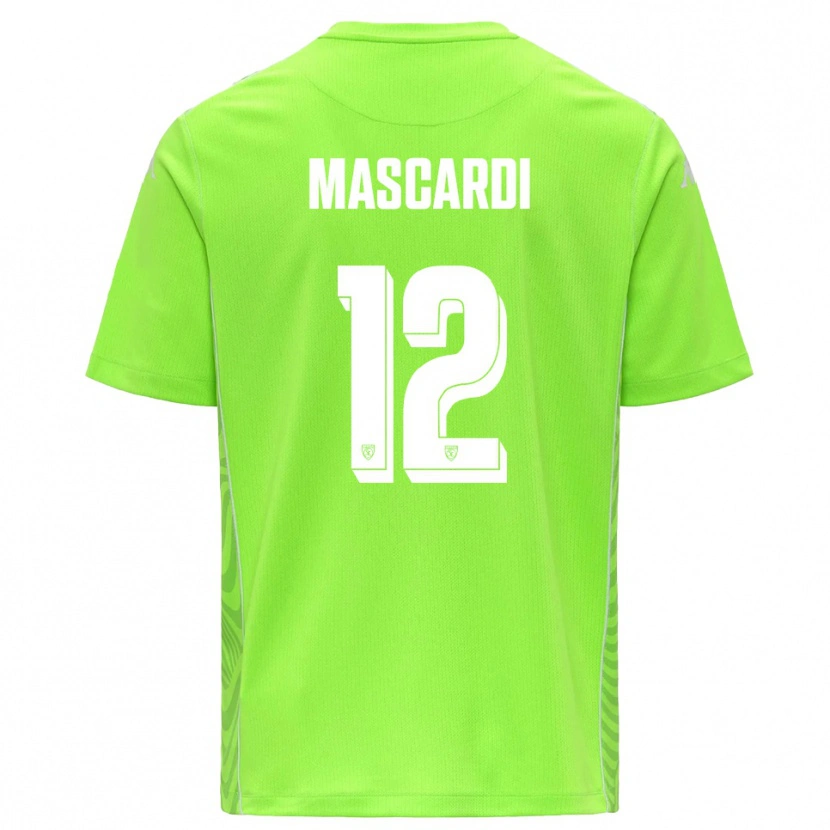 Danxen Uomo Diego Mascardi #12 Maglia Gara Portiere Verde Prato Bianco 2025/26 Maglietta