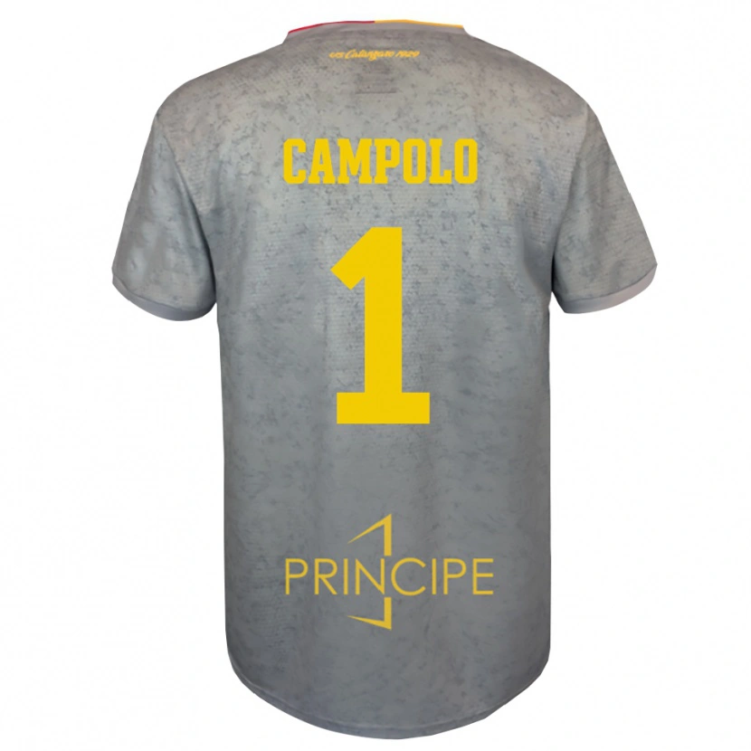 Danxen Uomo Alessandro Campolo #1 Maglia Gara Portiere Argento Marrone Sabbia 2025/26 Maglietta
