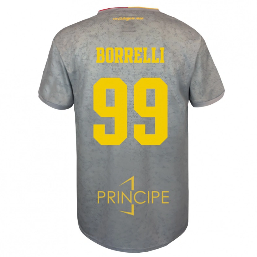 Danxen Uomo Edoardo Borrelli #99 Maglia Gara Portiere Argento Marrone Sabbia 2025/26 Maglietta