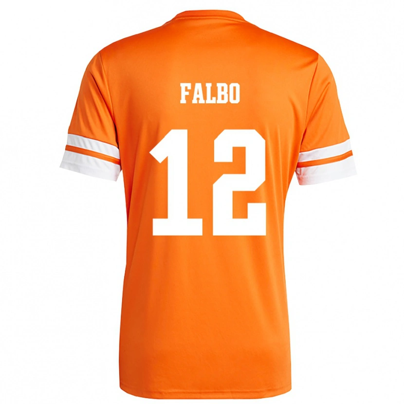 Danxen Uomo Francesco Falbo #12 Maglia Gara Portiere Arancio Bianco 2025/26 Maglietta