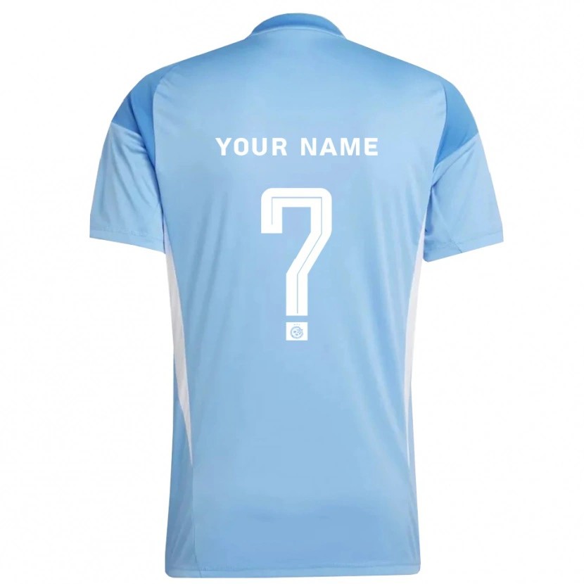 Danxen Uomo Maccabi Haifa Maglia Gara Portiere Azzurro Bianco 2025/26 Maglietta