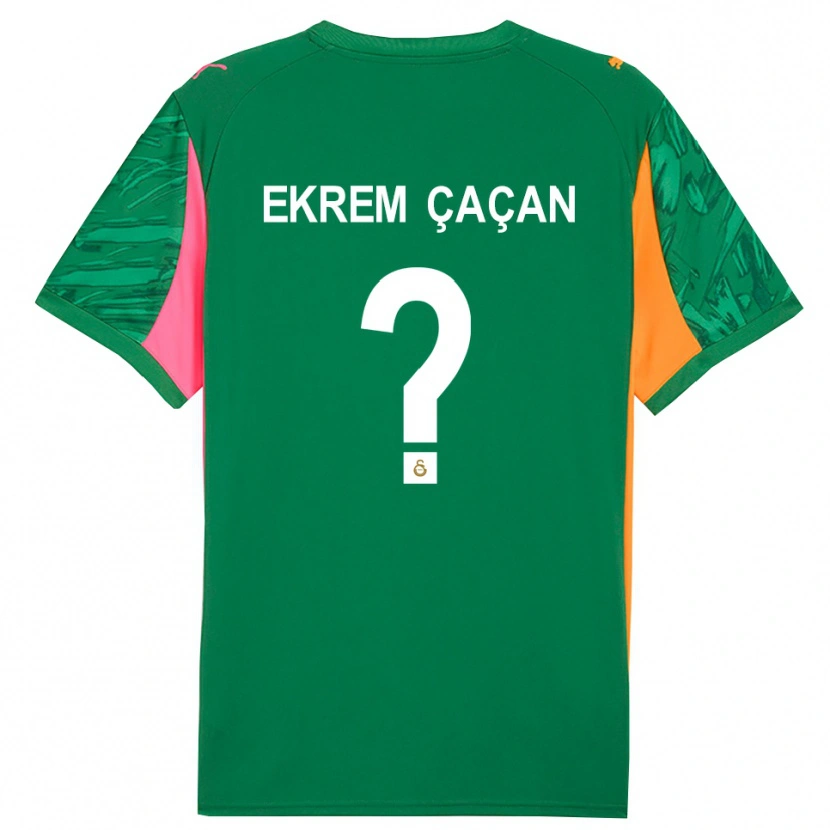 Danxen Uomo Yağız Ekrem Çaçan #0 Maglia Gara Portiere Verde Arancio Rosa 2025/26 Maglietta