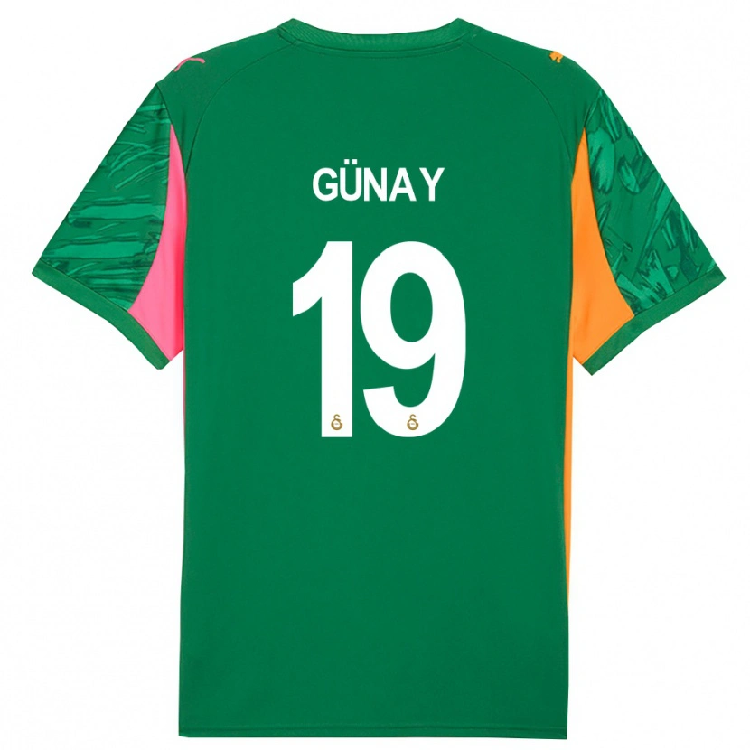 Danxen Uomo Günay Güvenç #19 Maglia Gara Portiere Verde Arancio Rosa 2025/26 Maglietta