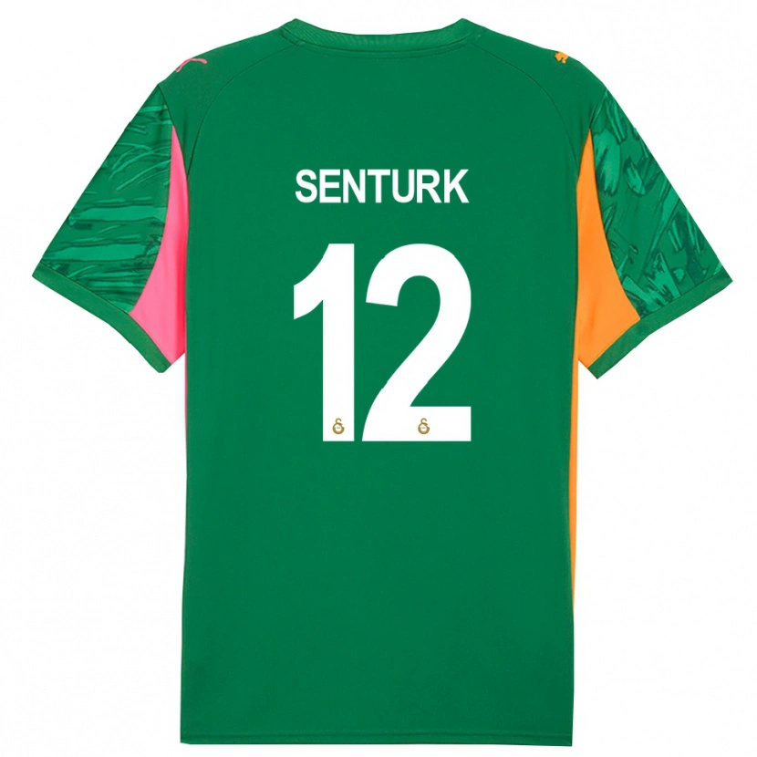 Danxen Uomo Haktan Şentürk #12 Maglia Gara Portiere Verde Arancio Rosa 2025/26 Maglietta