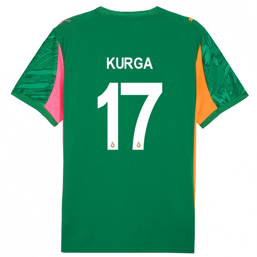 Danxen Uomo Handan Kurğa #17 Maglia Gara Portiere Verde Arancio Rosa 2025/26 Maglietta