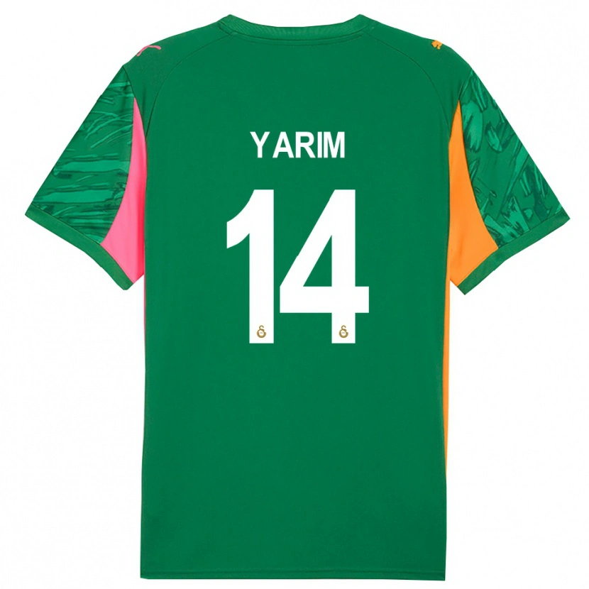 Danxen Uomo Esra Yarım #14 Maglia Gara Portiere Verde Arancio Rosa 2025/26 Maglietta