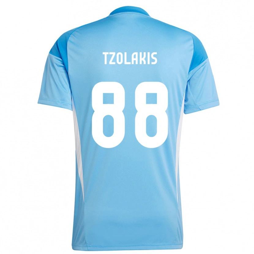 Danxen Uomo Konstantinos Tzolakis #88 Maglia Gara Portiere Blu Cielo Profondo 2025/26 Maglietta