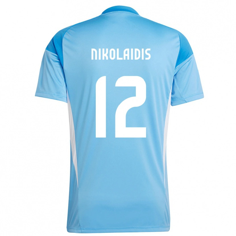 Danxen Uomo Georgios Nikolaidis #12 Maglia Gara Portiere Blu Cielo Profondo 2025/26 Maglietta