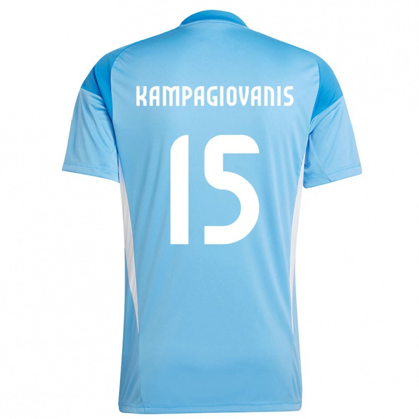 Danxen Uomo Anastasios Kampagiovanis #15 Maglia Gara Portiere Blu Cielo Profondo 2025/26 Maglietta