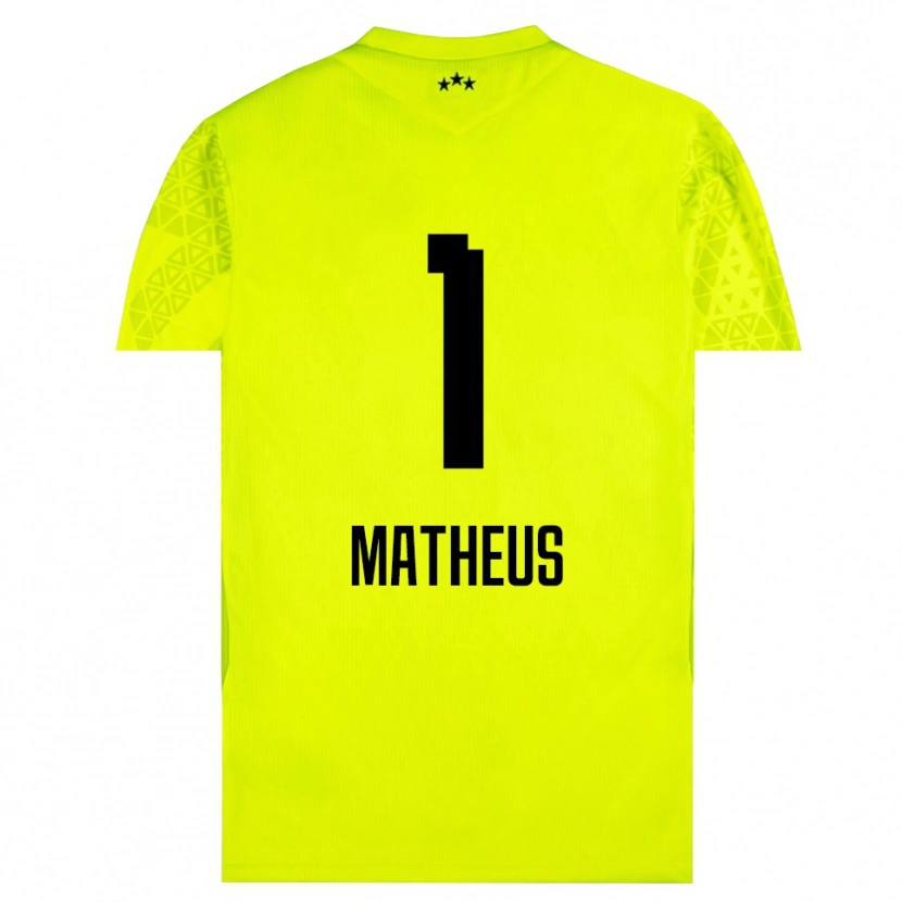 Danxen Uomo Matheus #1 Maglia Gara Portiere Verde Giallo Nero 2025/26 Maglietta