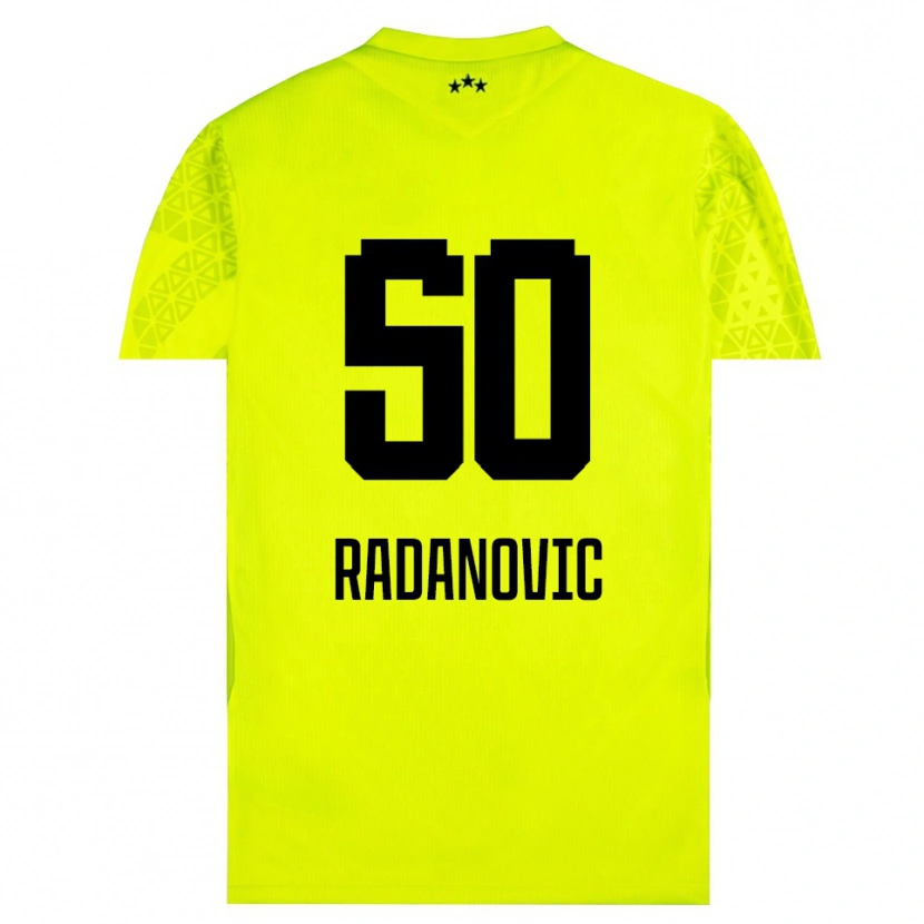 Danxen Uomo Savo Radanovic #50 Maglia Gara Portiere Verde Giallo Nero 2025/26 Maglietta