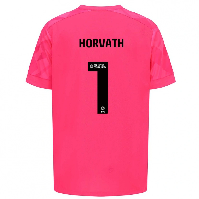 Danxen Uomo Ethan Horvath #1 Maglia Gara Portiere Rosa Rosa 2025/26 Maglietta