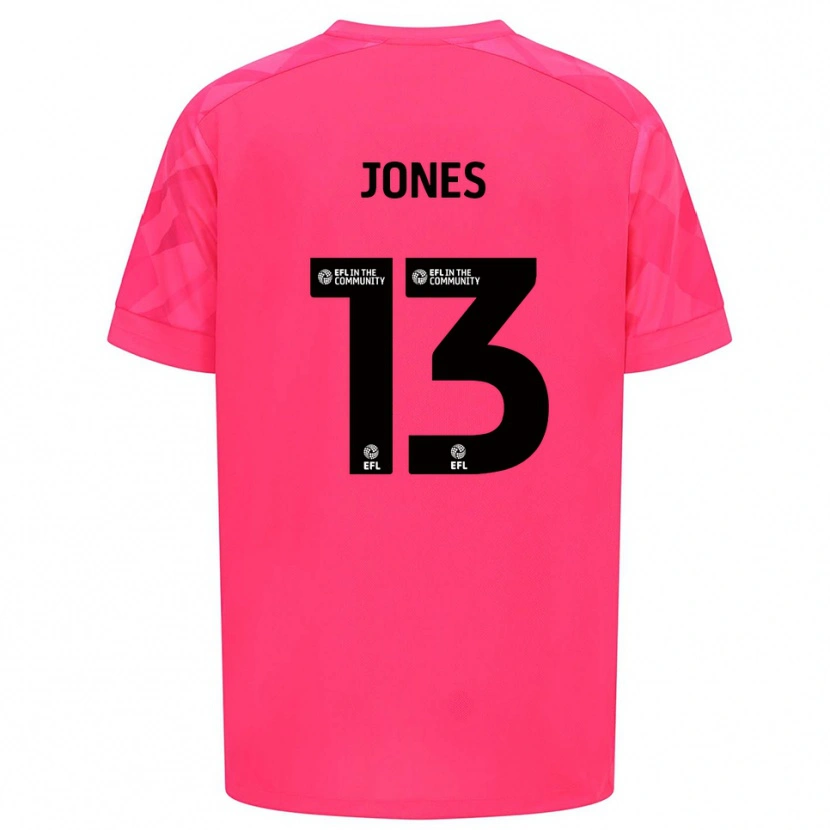 Danxen Uomo Sam Jones #13 Maglia Gara Portiere Rosa Rosa 2025/26 Maglietta