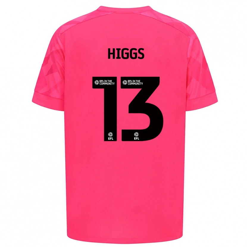 Danxen Uomo Daniel Higgs #13 Maglia Gara Portiere Rosa Rosa 2025/26 Maglietta