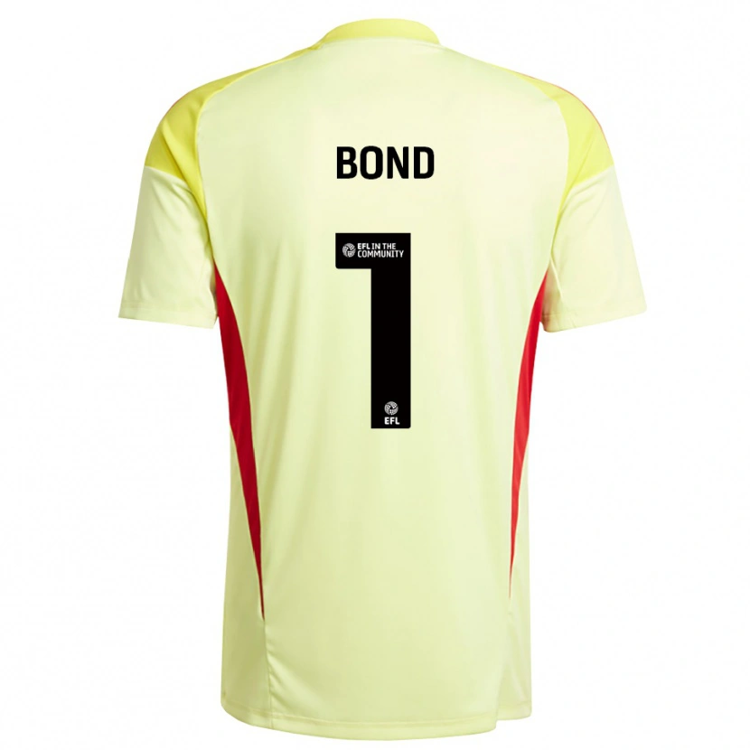 Danxen Uomo Abbi Bond #1 Maglia Gara Portiere Giallo Chiaro 2025/26 Maglietta