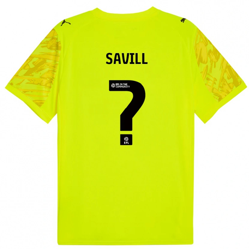 Danxen Uomo Delainy Savill #0 Maglia Gara Portiere Verde Fluorescente 2025/26 Maglietta