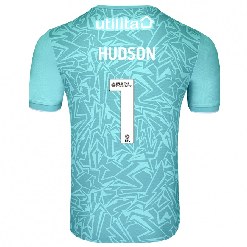 Danxen Uomo Sarah Hudson #1 Maglia Gara Portiere Azzurro 2025/26 Maglietta