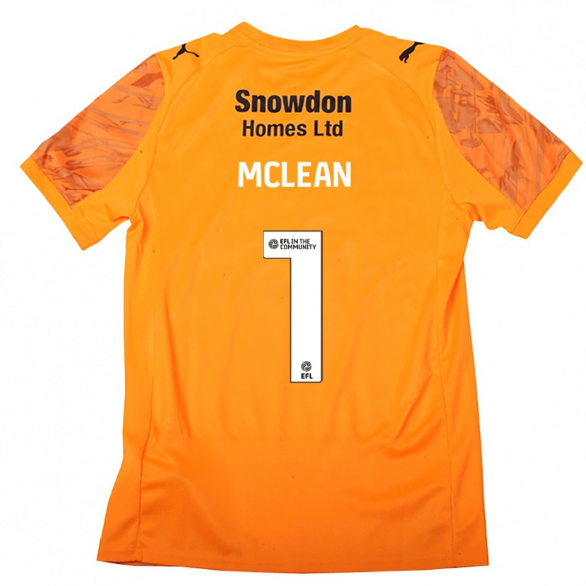 Danxen Uomo Katie Mclean #1 Maglia Gara Portiere Nero Arancione 2025/26 Maglietta