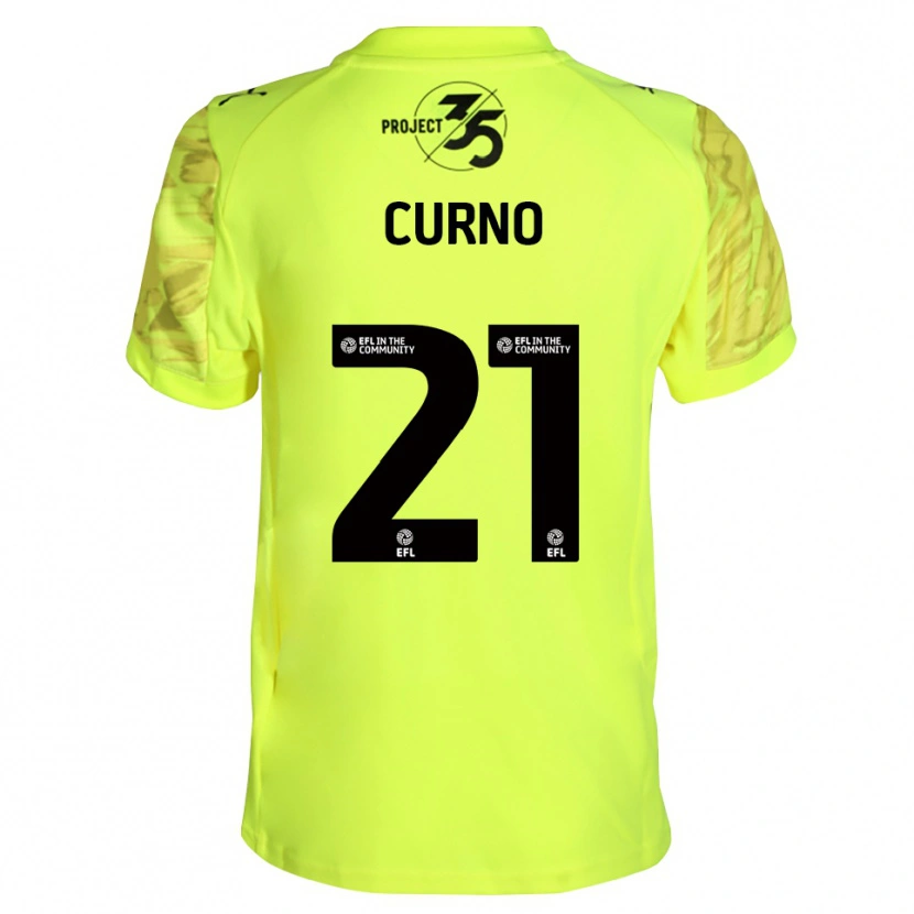 Danxen Uomo Maddi Curno #21 Maglia Gara Portiere Nero Verde Fluorescente 2025/26 Maglietta