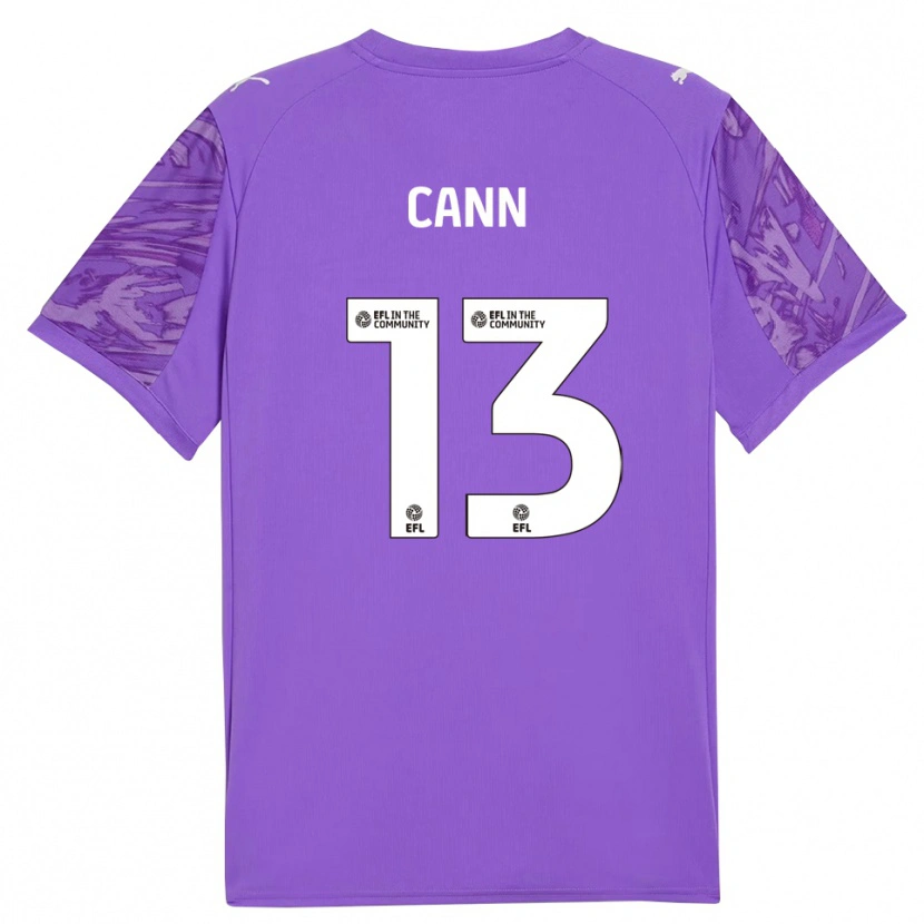 Danxen Uomo Ted Cann #13 Maglia Gara Portiere Viola Bianco 2025/26 Maglietta