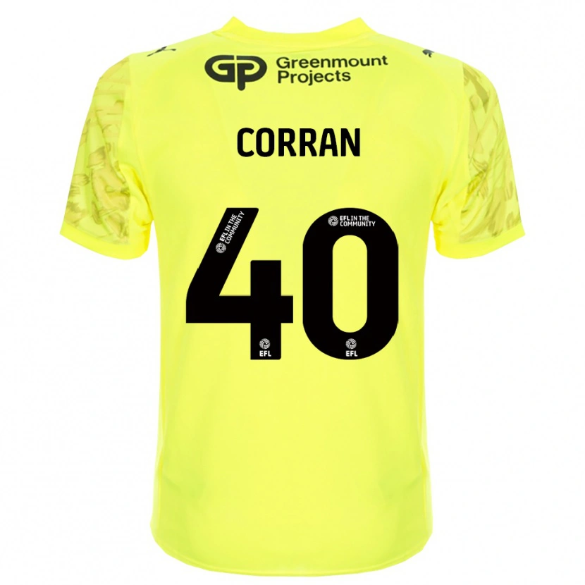 Danxen Uomo Matthew Corran #40 Maglia Gara Portiere Nero Verde Fluorescente 2025/26 Maglietta
