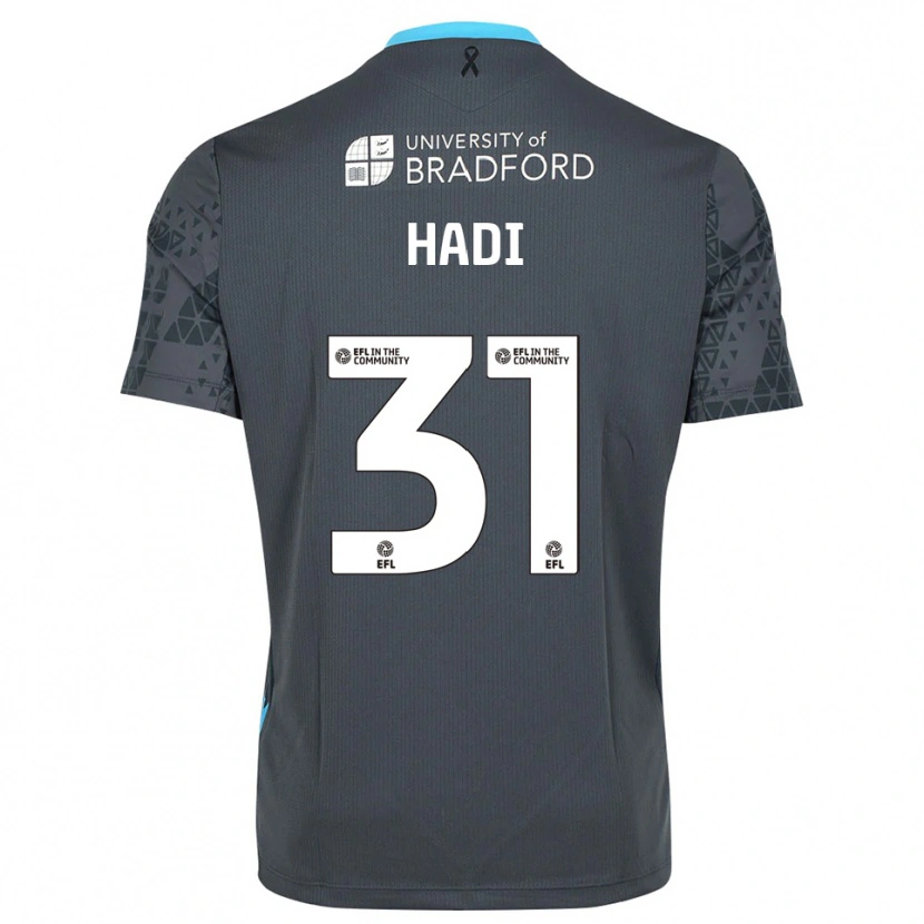 Danxen Uomo Zac Hadi #31 Maglia Gara Portiere Grigio Nero 2025/26 Maglietta