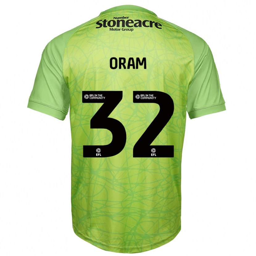 Danxen Uomo Jake Oram #32 Maglia Gara Portiere Verde Chiaro 2025/26 Maglietta