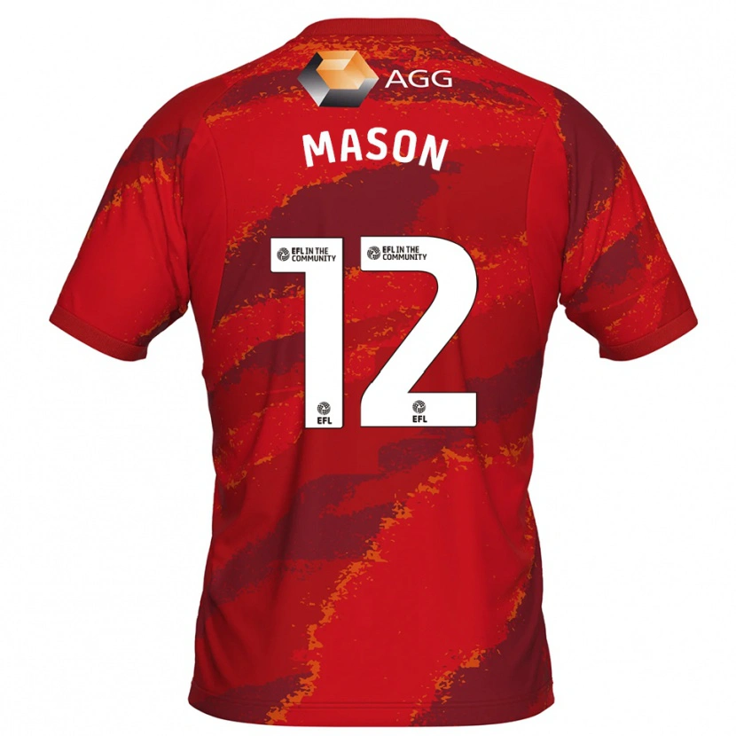 Danxen Uomo Owen Mason #12 Maglia Gara Portiere Bianco Rosso 2025/26 Maglietta