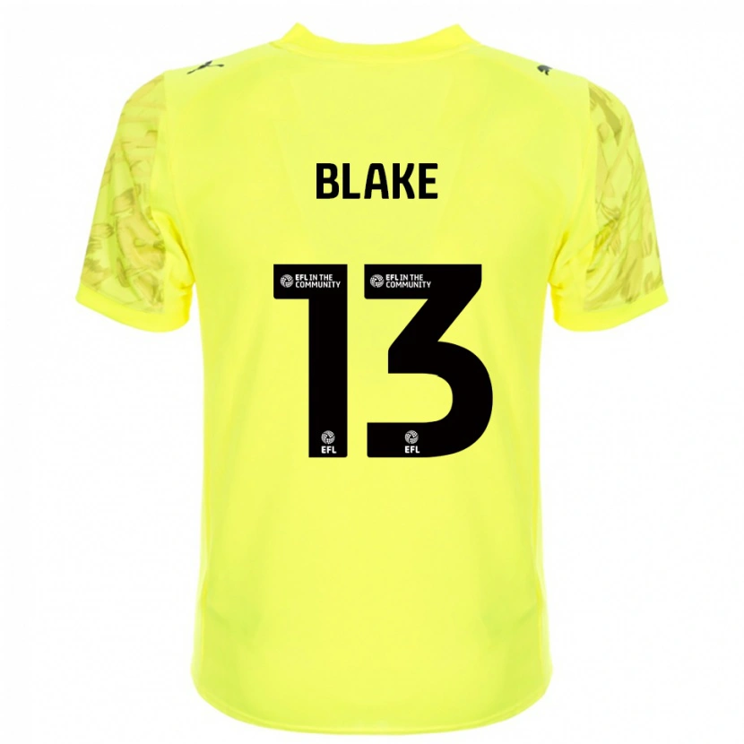 Danxen Uomo Billy Blake #13 Maglia Gara Portiere Nero Giallo 2025/26 Maglietta
