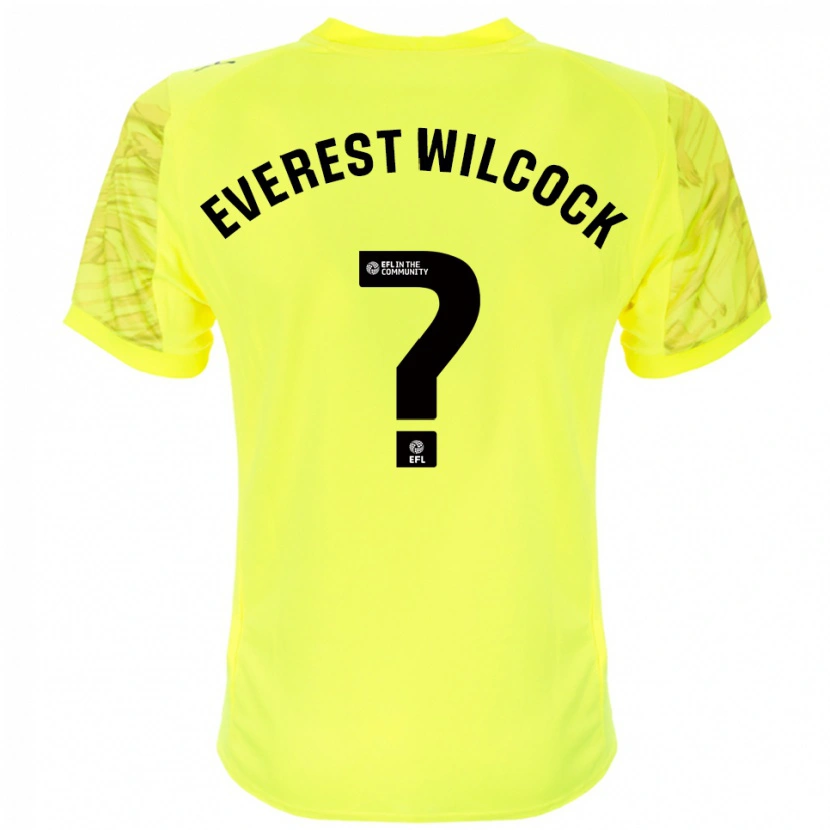 Danxen Uomo Tom Everest Wilcock #0 Maglia Gara Portiere Nero Giallo 2025/26 Maglietta