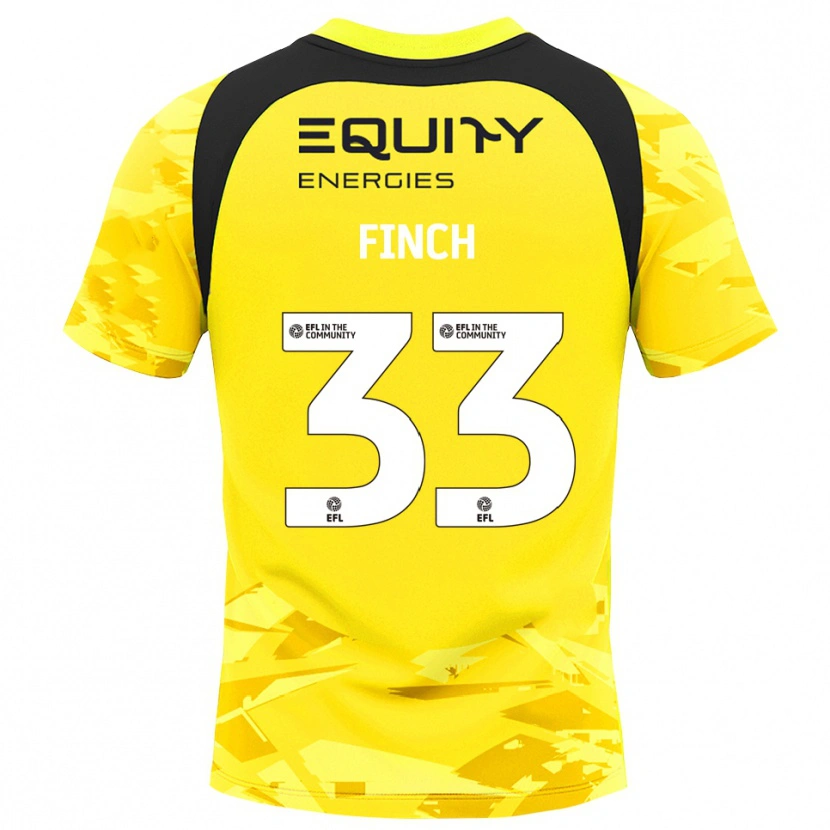Danxen Uomo Tom Finch #33 Maglia Gara Portiere Giallo Chiaro Nero 2025/26 Maglietta