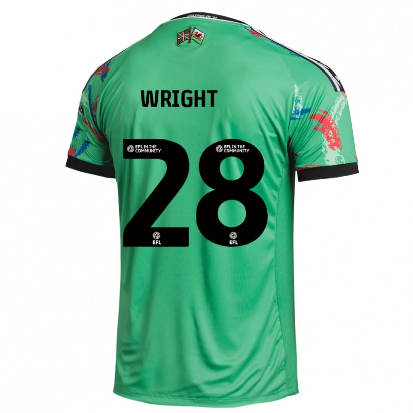 Danxen Uomo Jordan Wright #28 Maglia Gara Portiere Rosso Verde 2025/26 Maglietta