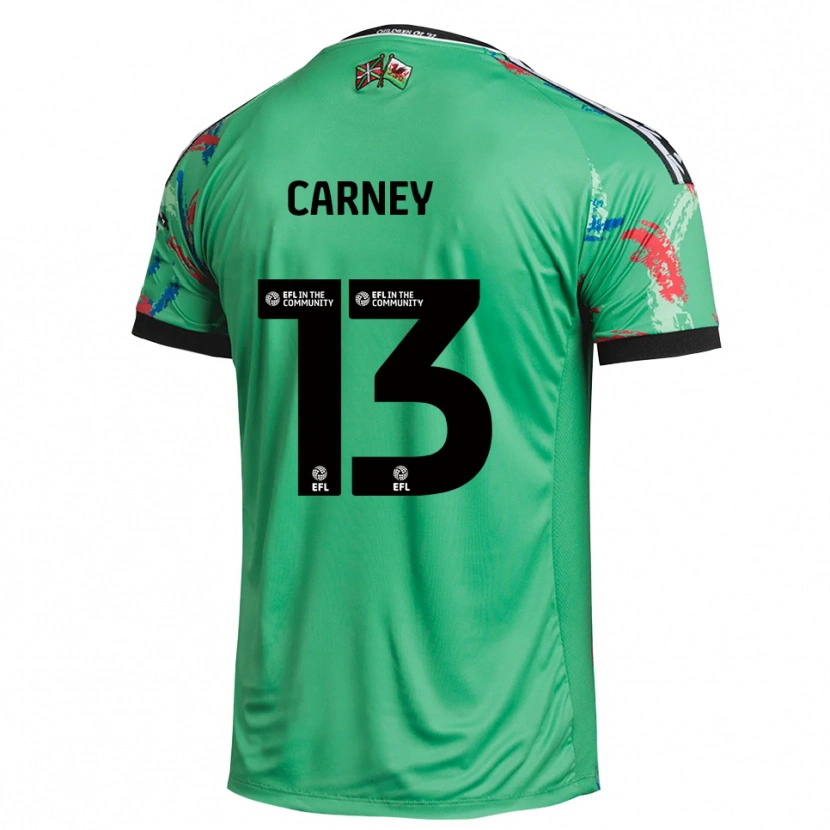 Danxen Uomo Jacob Carney #13 Maglia Gara Portiere Rosso Verde 2025/26 Maglietta