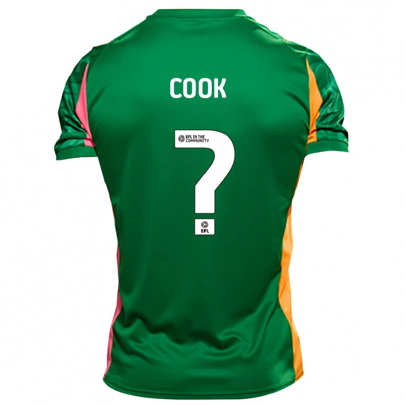 Danxen Uomo Cook #0 Maglia Gara Portiere Arancione Verde 2025/26 Maglietta