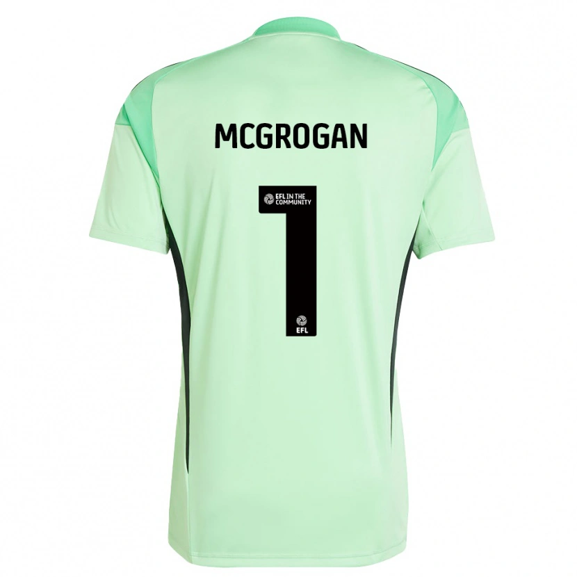 Danxen Uomo Emily Mcgrogan #1 Maglia Gara Portiere Verde Chiaro Nero 2025/26 Maglietta