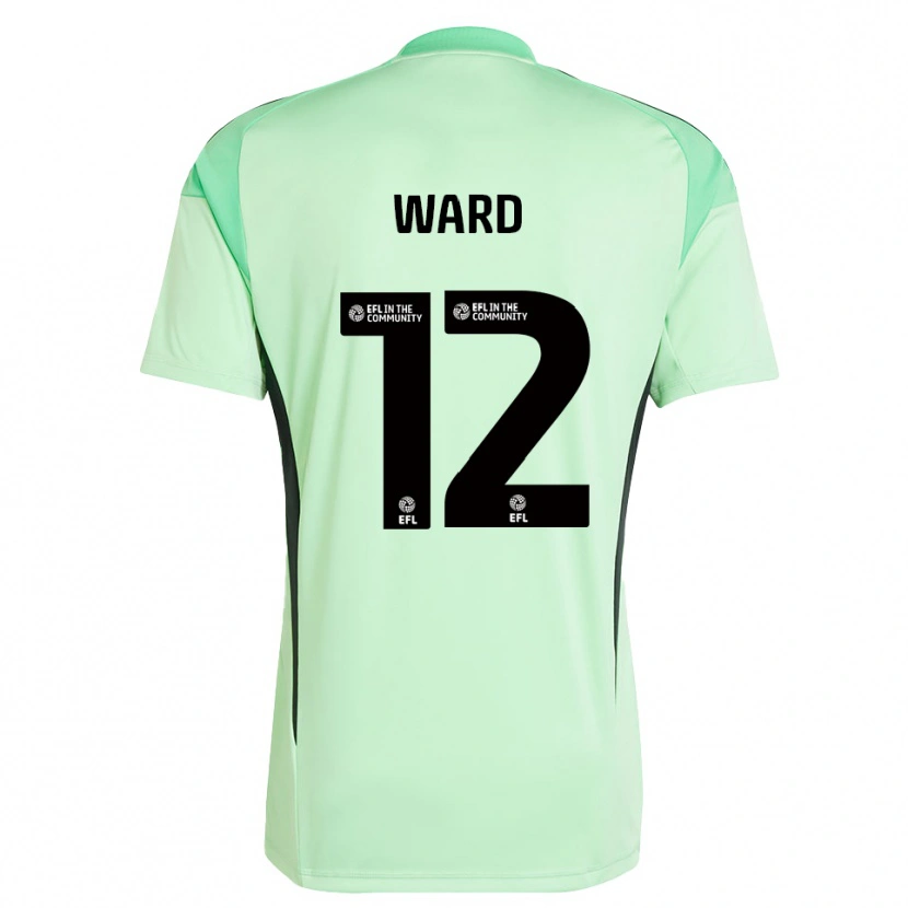 Danxen Uomo Lewis Ward #12 Maglia Gara Portiere Verde Chiaro Nero 2025/26 Maglietta