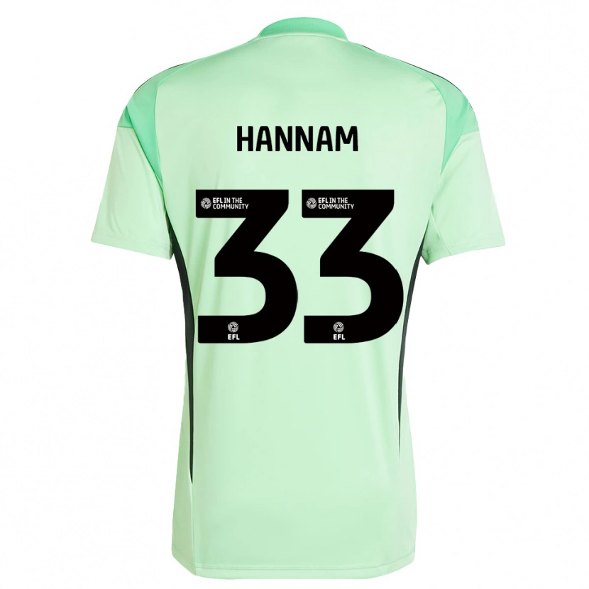 Danxen Uomo Shawna Hannam #33 Maglia Gara Portiere Verde Chiaro Nero 2025/26 Maglietta
