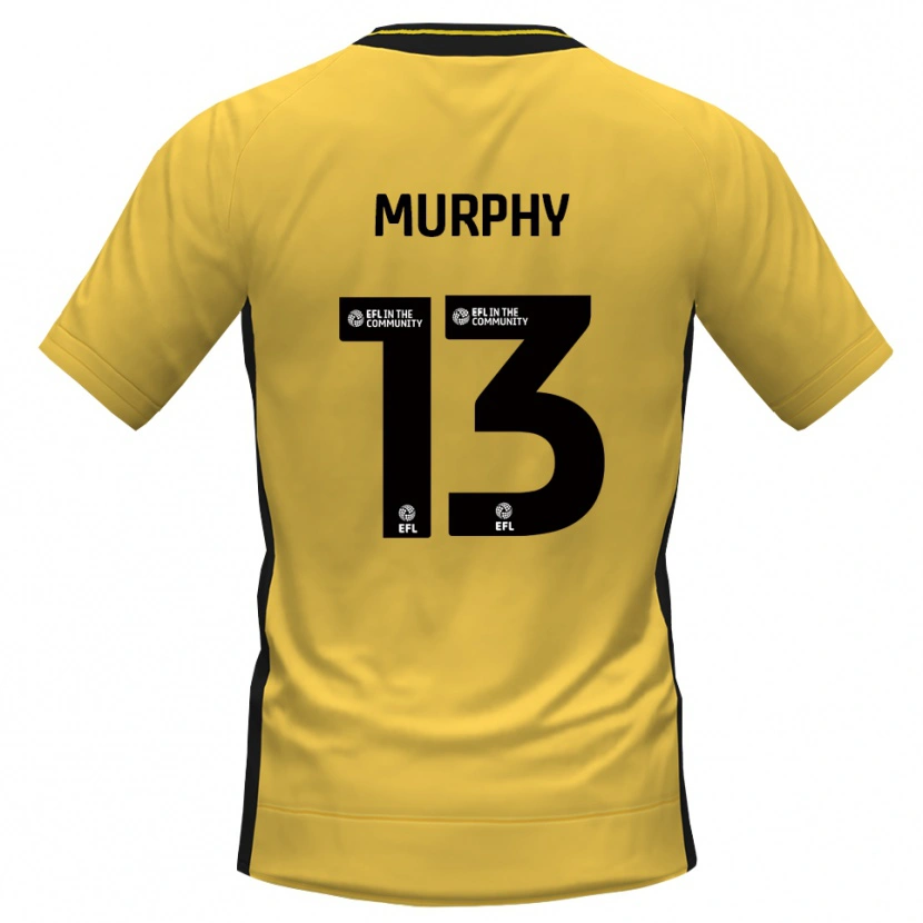 Danxen Uomo Joe Murphy #13 Maglia Gara Portiere Nero Giallo 2025/26 Maglietta