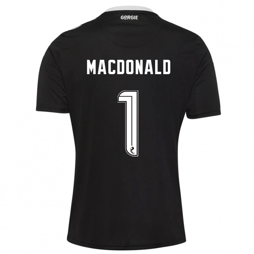 Danxen Uomo Jamie MacDonald #1 Maglia Gara Portiere Borgogna Scuro 2025/26 Maglietta