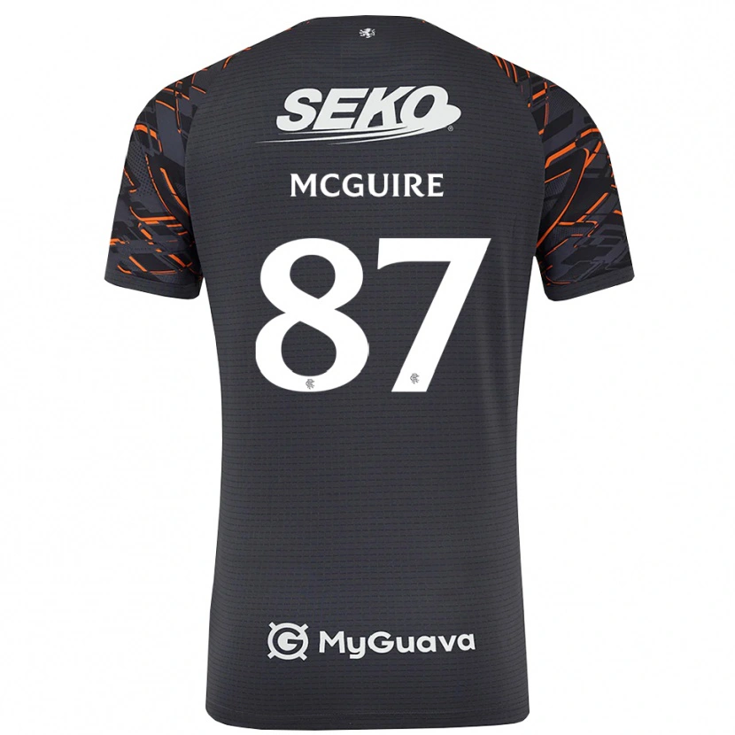 Danxen Uomo Rydnn McGuire #87 Maglia Gara Portiere Grigio Scuro 2025/26 Maglietta