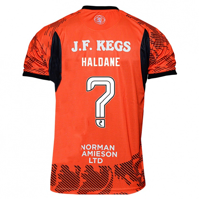 Danxen Uomo Lewis Haldane #0 Maglia Gara Portiere Nero Arancione 2025/26 Maglietta