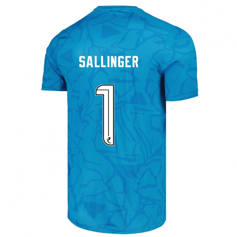 Danxen Uomo Raphael Sallinger #1 Maglia Gara Portiere Bianco Blu 2025/26 Maglietta