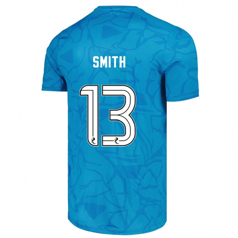 Danxen Uomo Jordan Smith #13 Maglia Gara Portiere Bianco Blu 2025/26 Maglietta