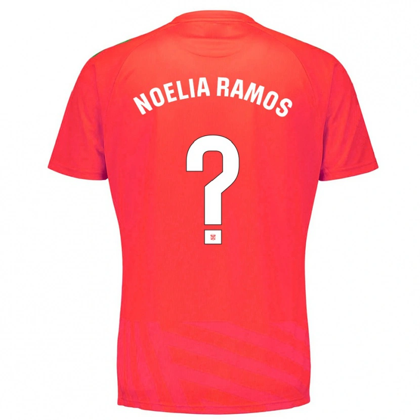 Danxen Uomo Noelia Ramos Álvarez #0 Maglia Gara Portiere Rosso Bianco 2025/26 Maglietta