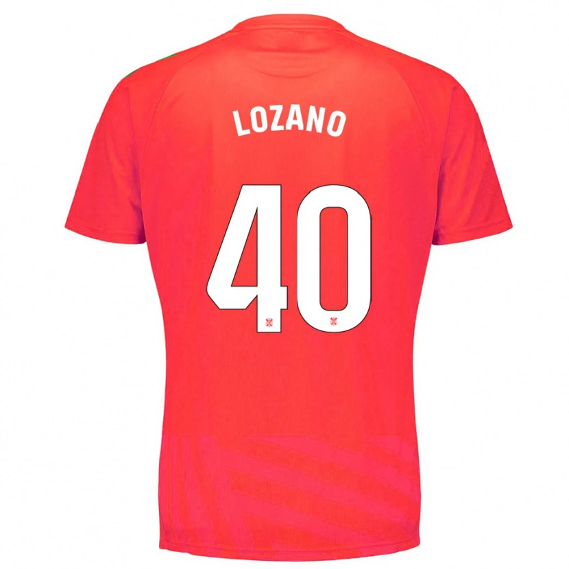 Danxen Uomo Gabriel Lozano #40 Maglia Gara Portiere Rosso Bianco 2025/26 Maglietta