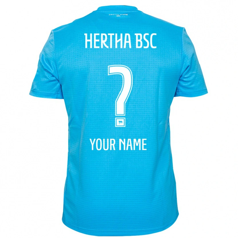 Danxen Uomo Hertha BSC Maglia Gara Portiere Azzurro Bianco 2025/26 Maglietta